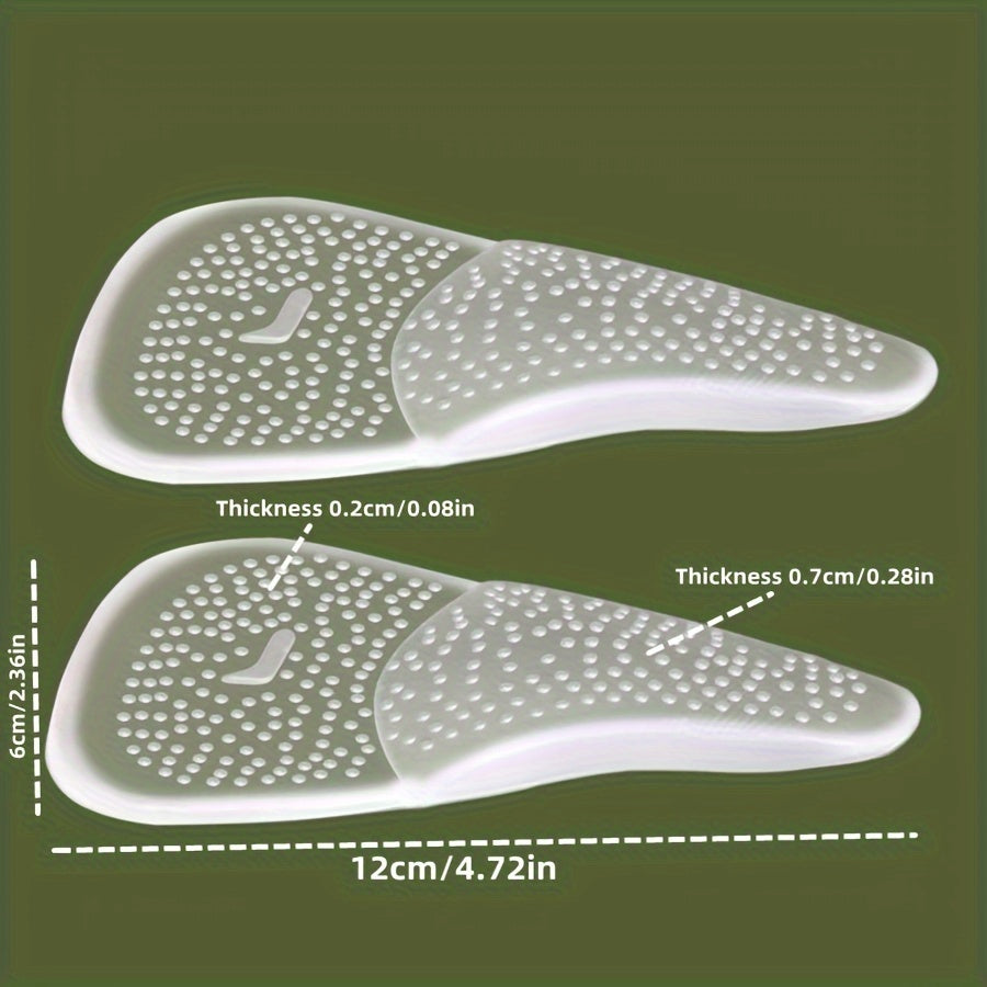 Comfortable Silicone Gel Insoles for High Heels – Arch Support & Cushioning (3 Pairs)