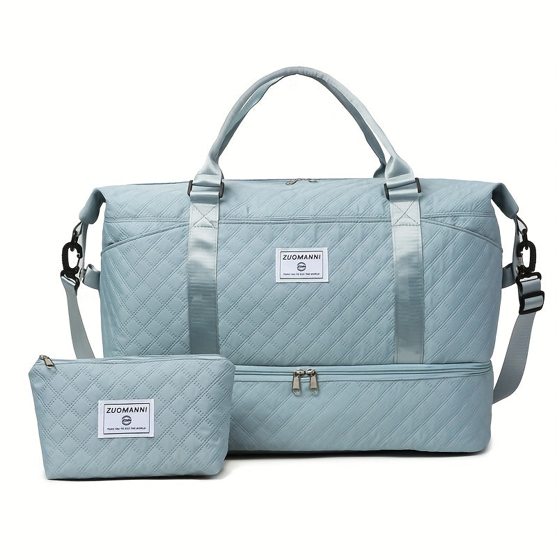 2pcs, Travel Carry On Bag + Makeup Bag