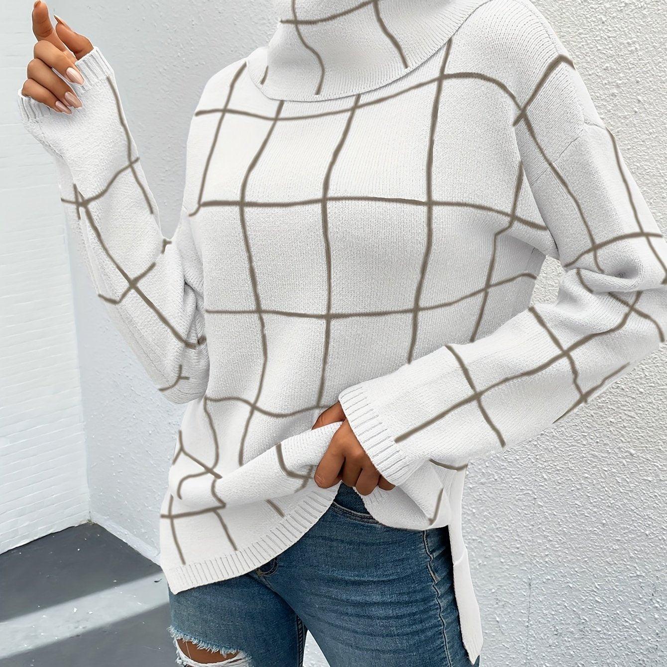 Women's Long Sleeve Loose Fit Sweater - The Nichole Collection