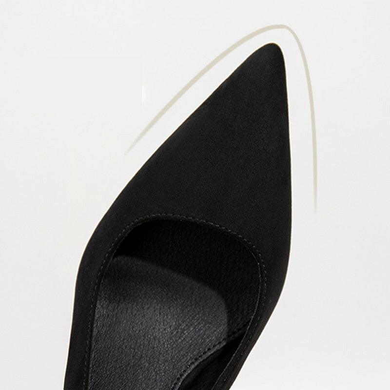 Black Sling Back High Heels Shoes - The Nichole Collection