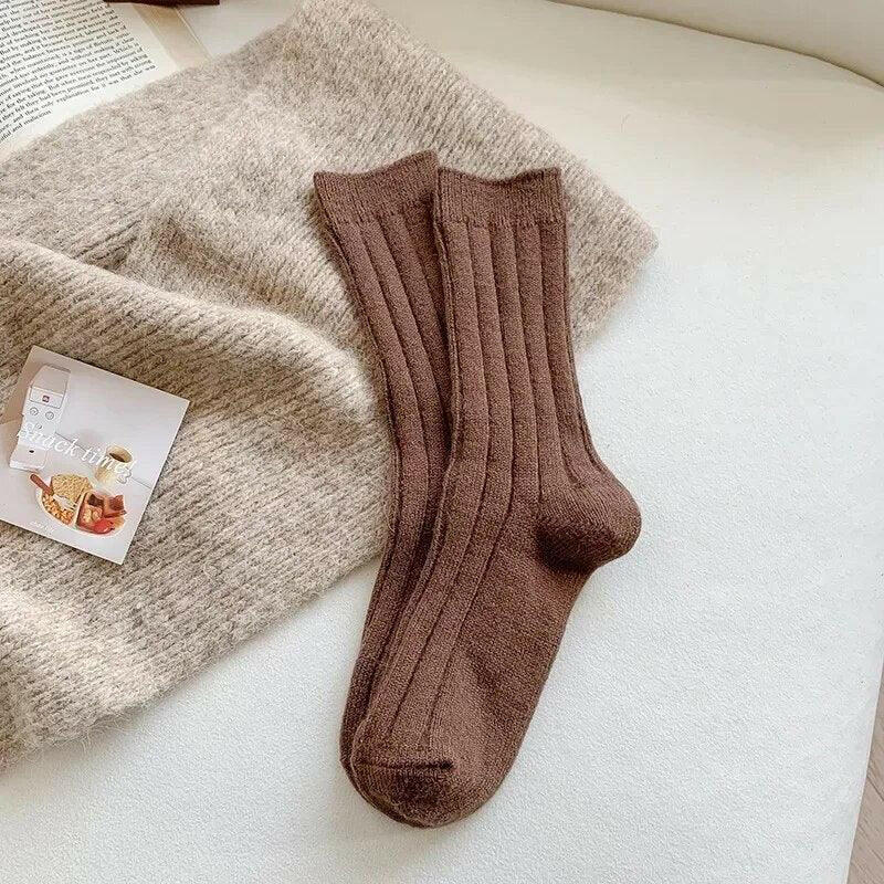 Cashmere Wool Women’s Warm Winter Socks - The Nichole Collection