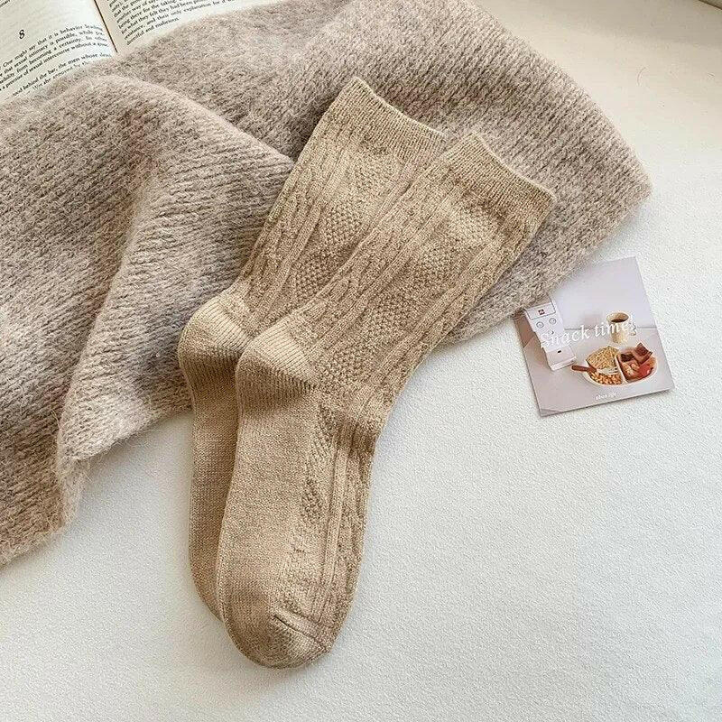 Cashmere Wool Women’s Warm Winter Socks - The Nichole Collection