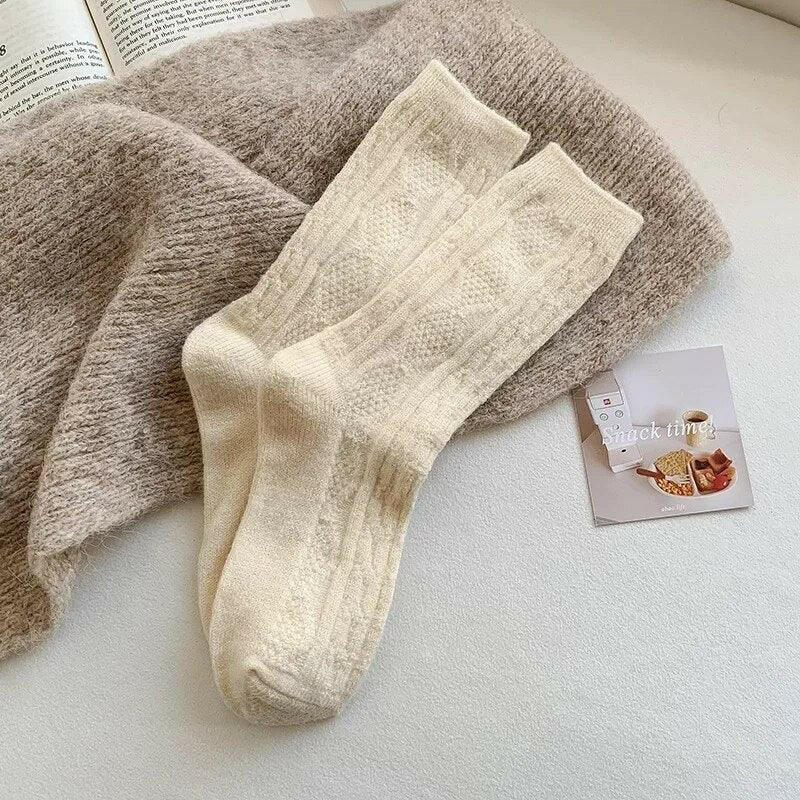 Cashmere Wool Women’s Warm Winter Socks - The Nichole Collection