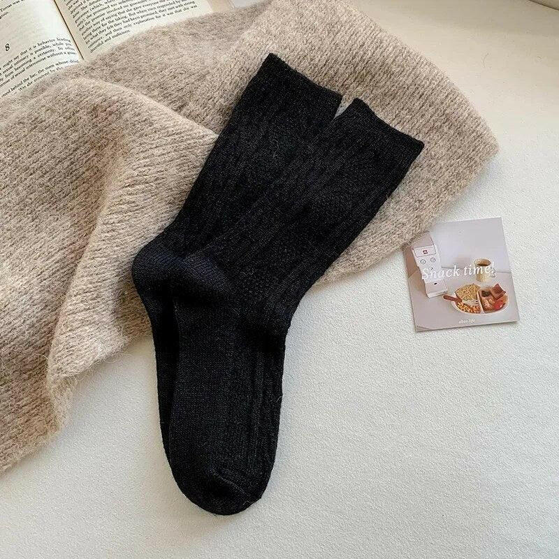 Cashmere Wool Women’s Warm Winter Socks - The Nichole Collection