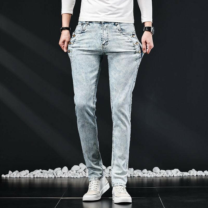 Casual Pattern Men’s Denim Jeans - The Nichole Collection