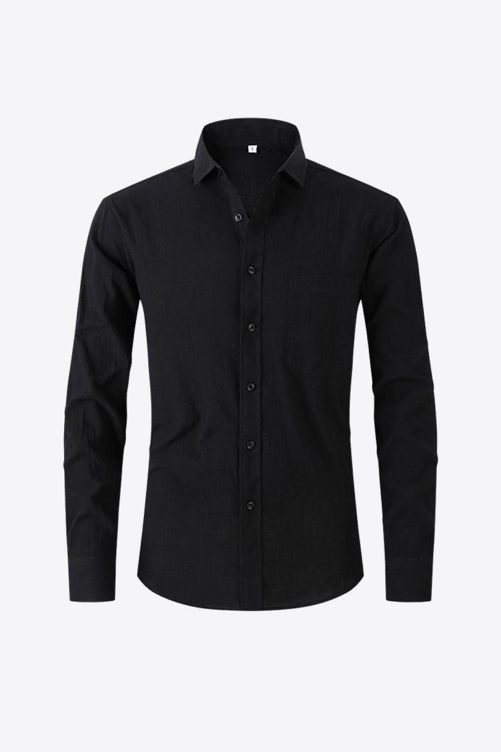 Classic Collared Long-Sleeve Shirt - The Nichole Collection