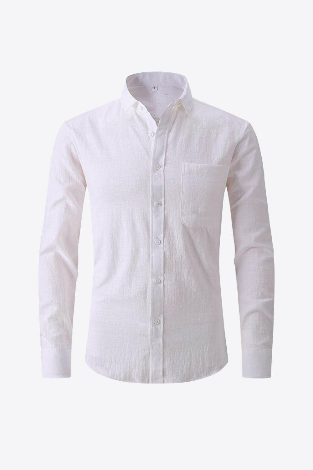 Classic Collared Long-Sleeve Shirt - The Nichole Collection