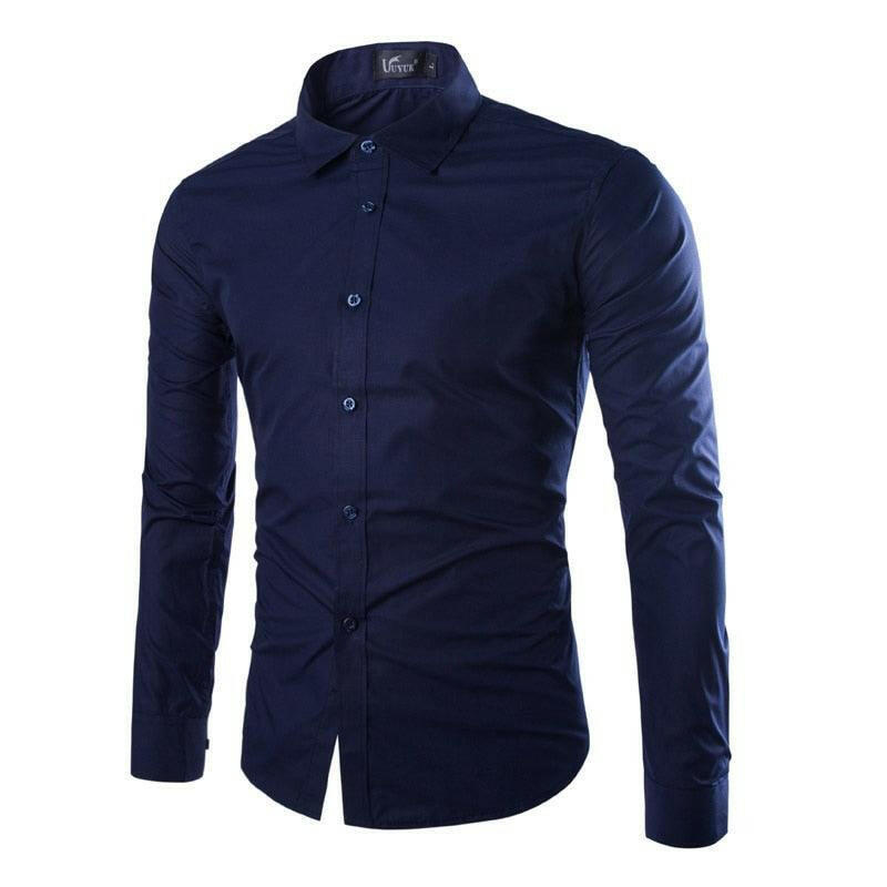 Comfortable Single Breasted Slim Fit Dress Shirt for Men - The Nichole Collection