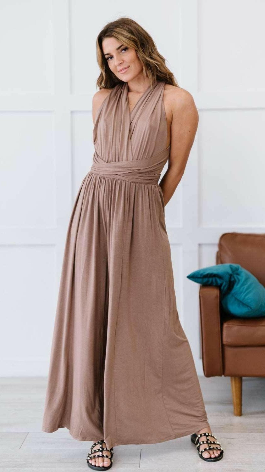 Downtown Boho Couture One-Piece Cityscape Gown - The Nichole Collection