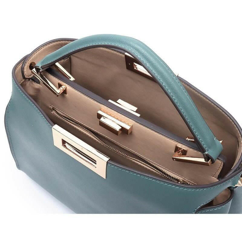 The ERICA Genuine Leather Shoulder Bag – Sophisticated, Spacious, and Versatile - The Nichole Collection