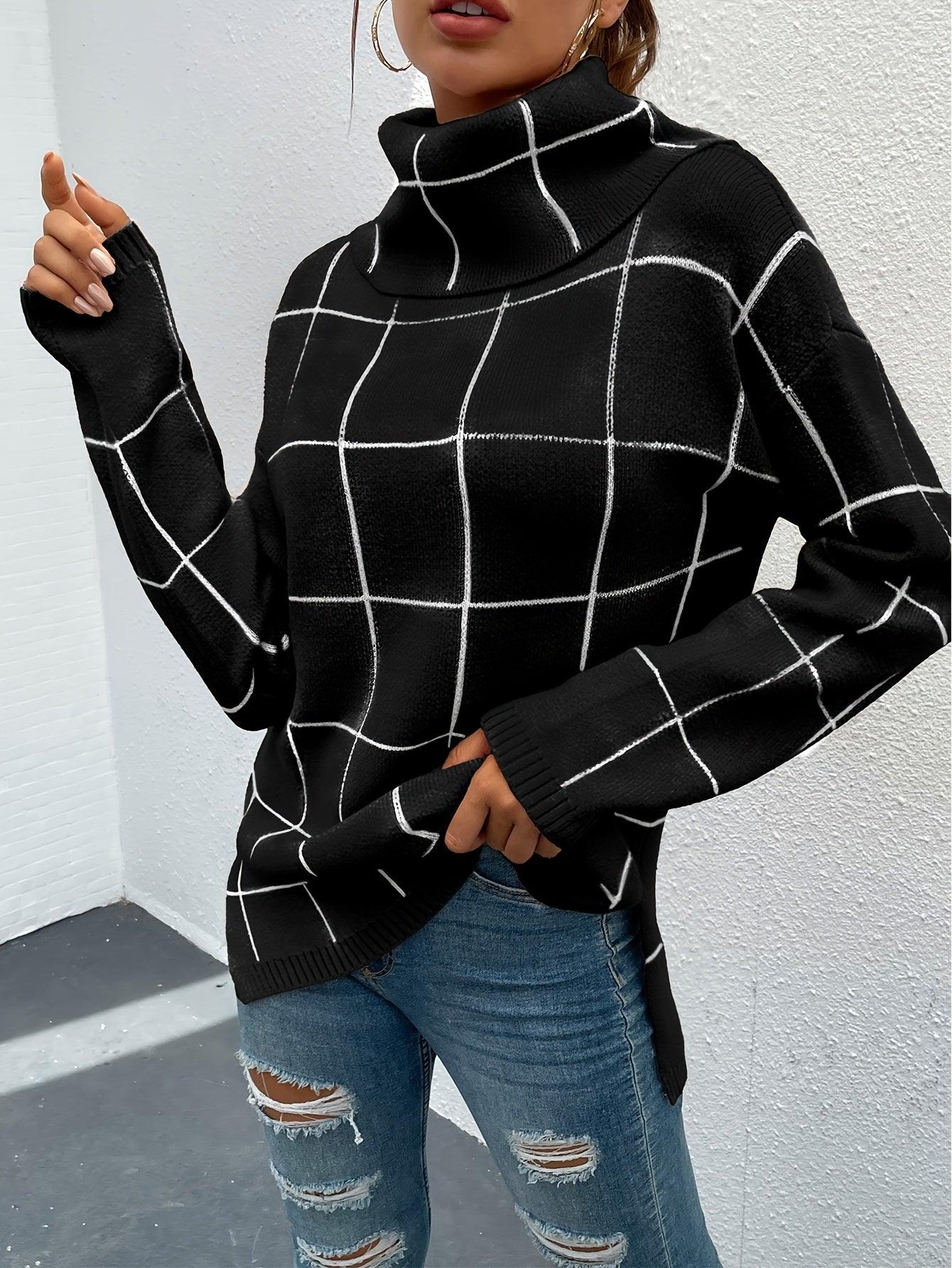 Women's Long Sleeve Loose Fit Sweater - The Nichole Collection