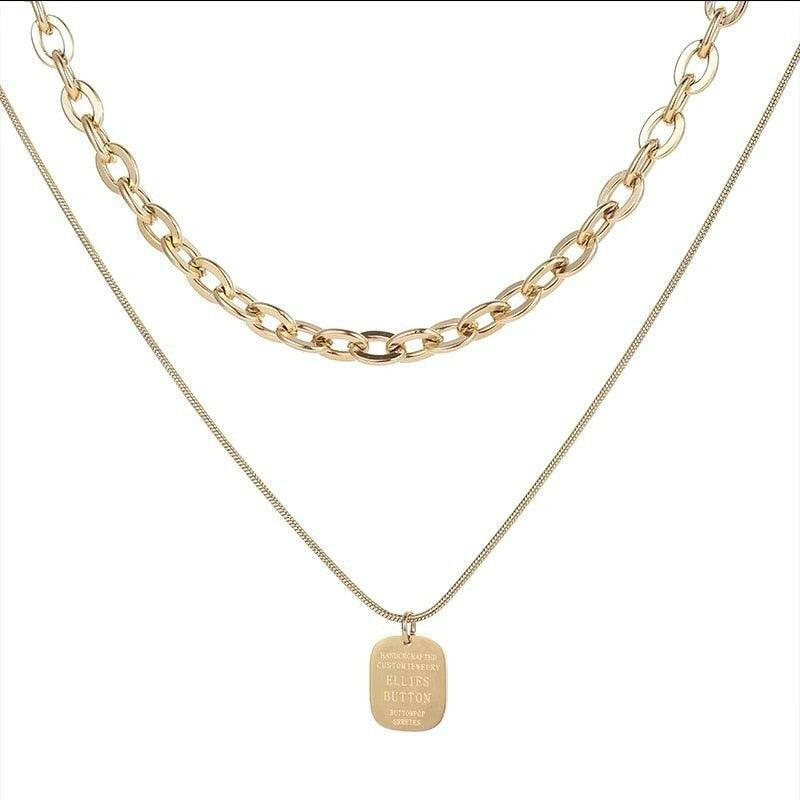 Gold Double Twist Chain Necklace - The Nichole Collection