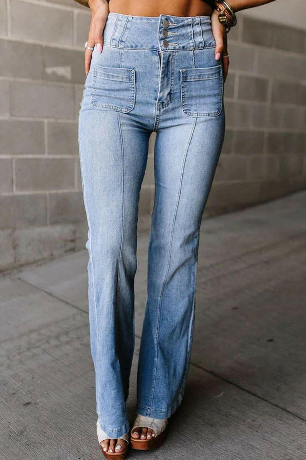 High Waist Bootcut Jeans - The Nichole Collection