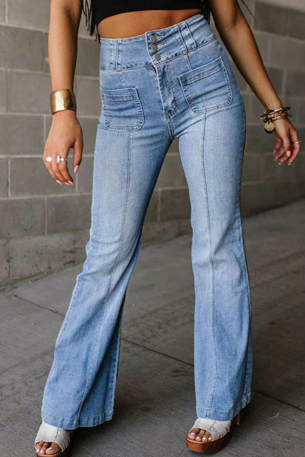 High Waist Bootcut Jeans - The Nichole Collection