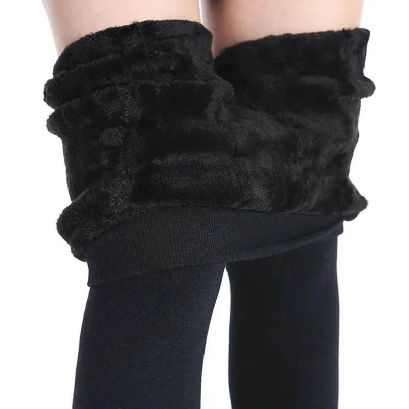 High Waist Warm Velvet Leggings - The Nichole Collection