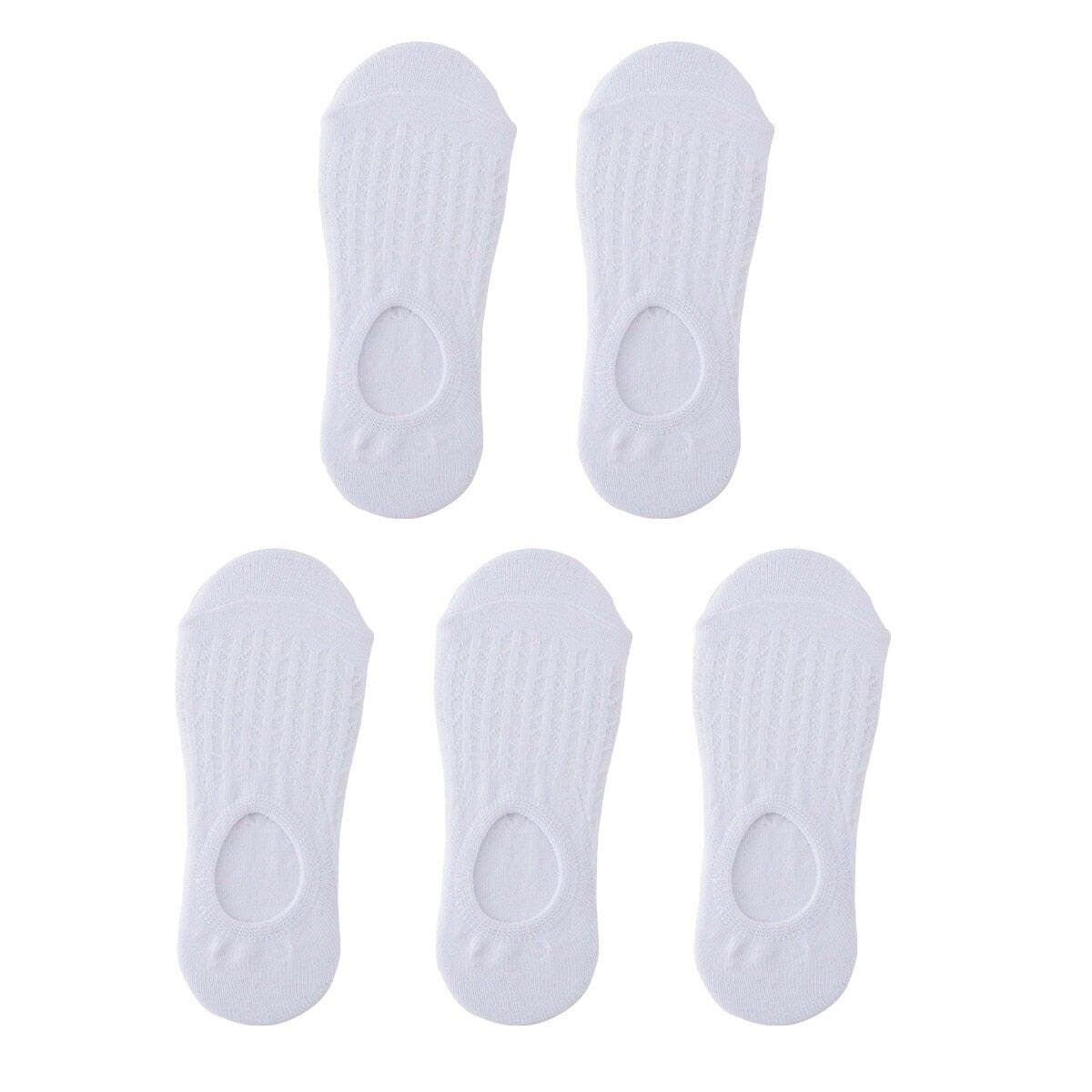 Women's Thin Mesh Boat Socks (5 pairs) - The Nichole Collection