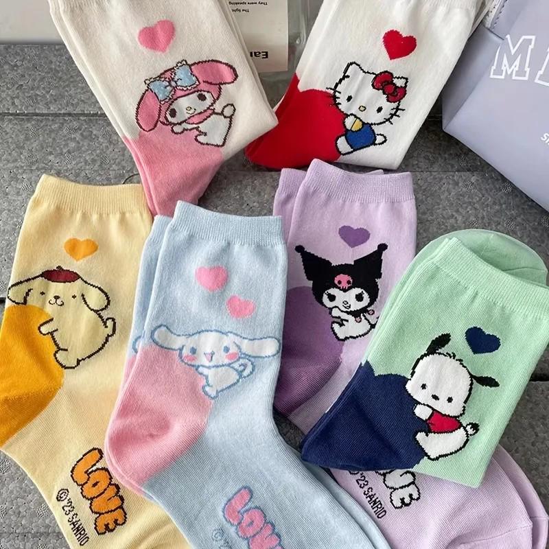 Hello Kitty Long Tube Casual Cotton Socks - The Nichole Collection