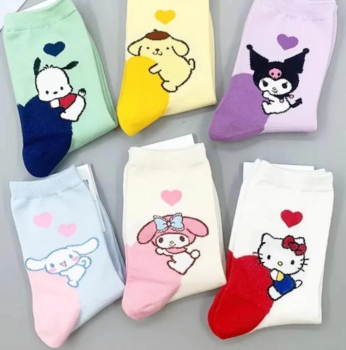 Hello Kitty Long Tube Casual Cotton Socks - The Nichole Collection