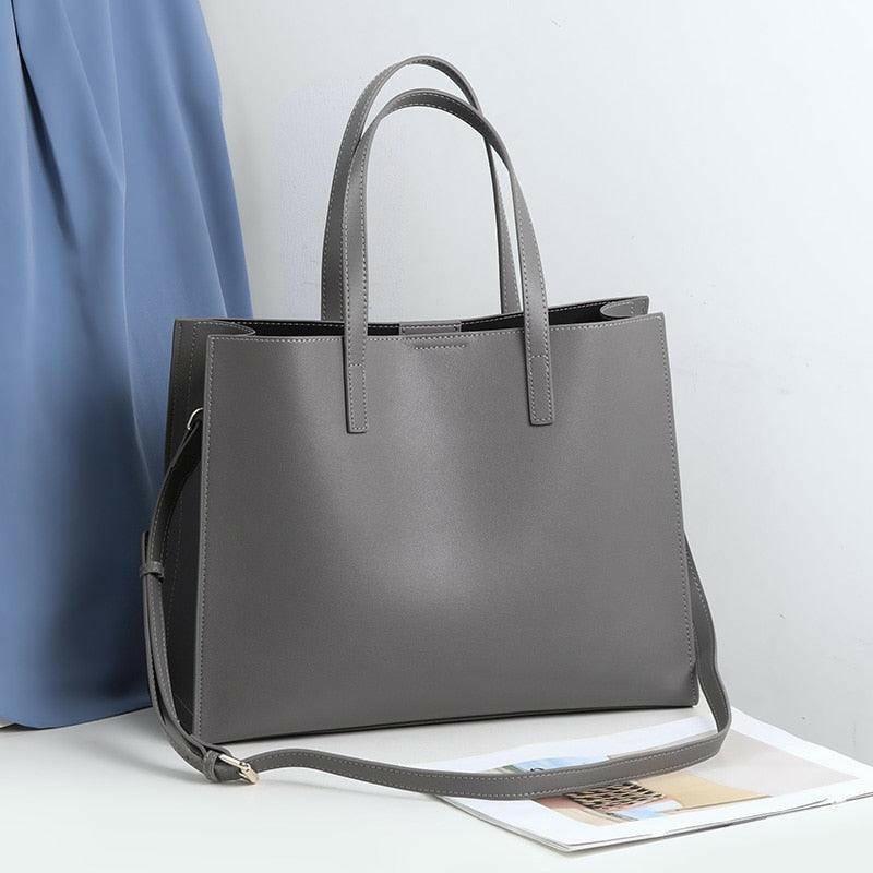 Classic Leather Handbag with Timeless Design and Spacious Interior - The Nichole Collection