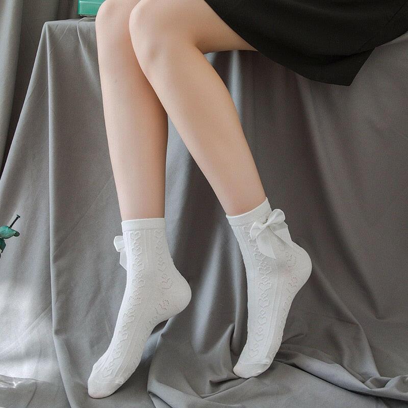 Women's White Lace Socks – Ideal for Bridal, Formal, or Casual Outfits - The Nichole Collection