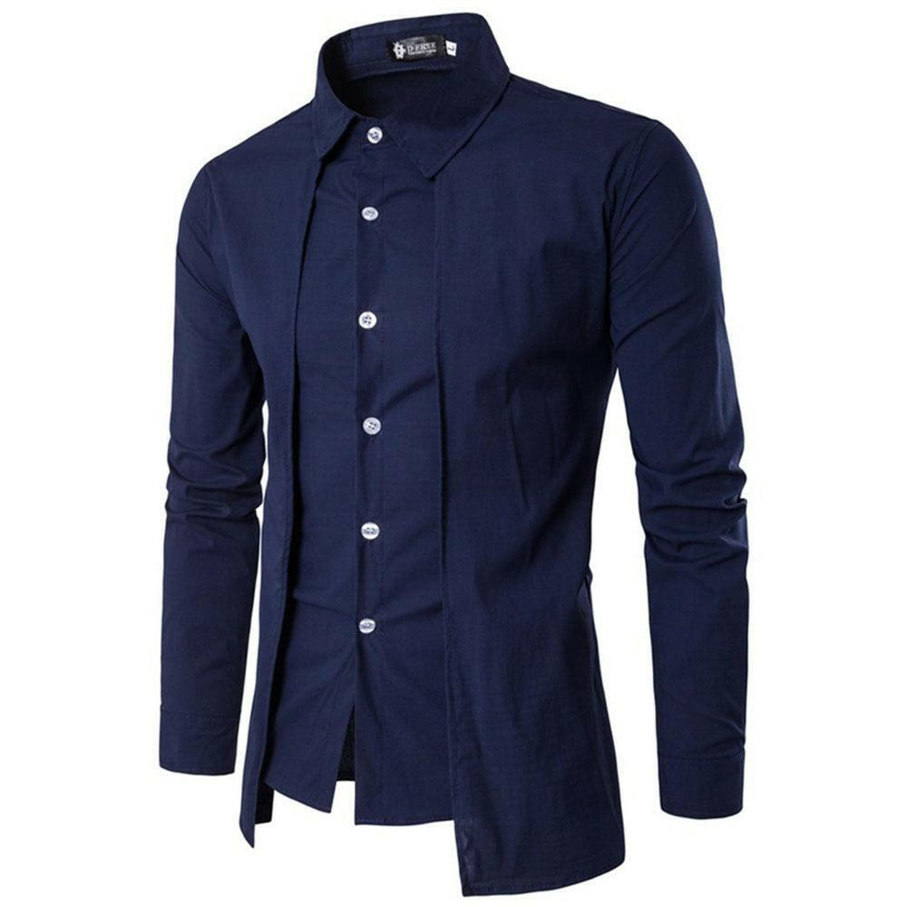 Men’s Cotton Tuxedo Shirt with Regular Sleeve and Turn-down Collar - The Nichole Collection