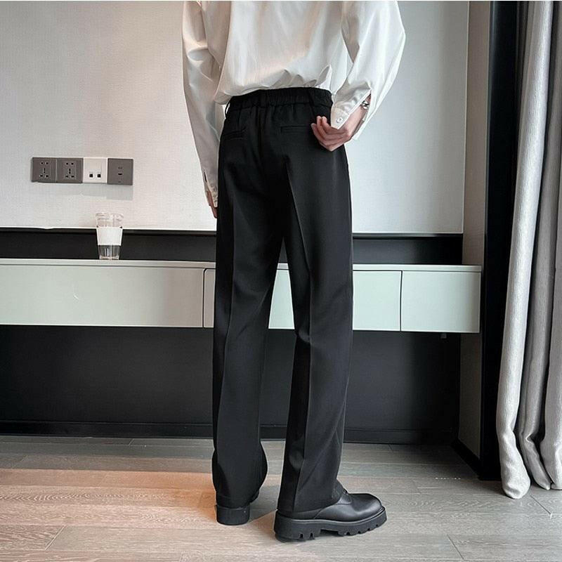 Men’s High Waist Casual Wide-Leg Trousers for Ultimate Comfort - The Nichole Collection