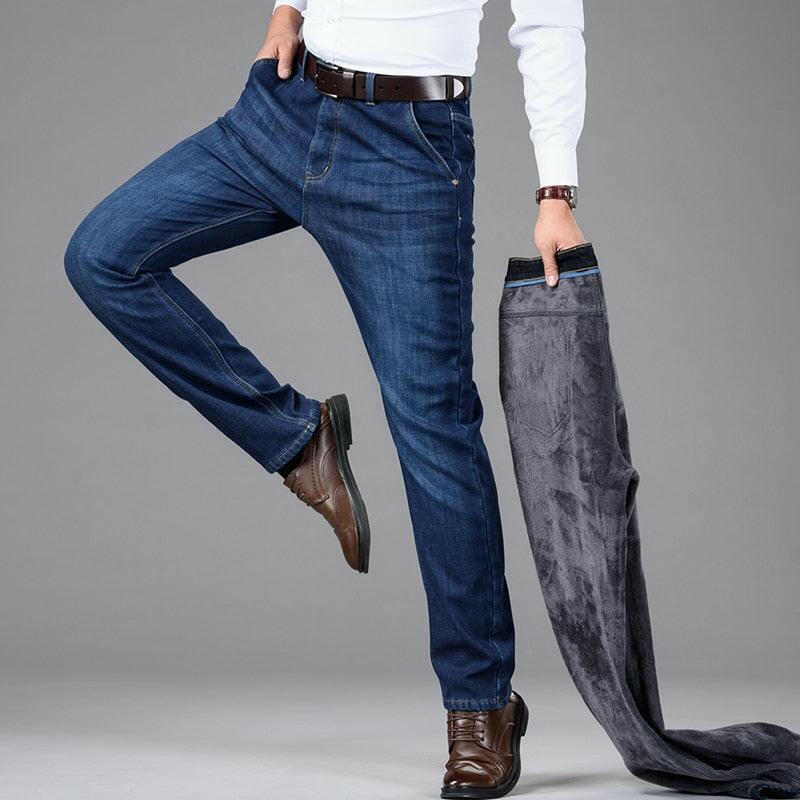 Men’s Stretch Denim Pants with Zipper Fly - The Nichole Collection