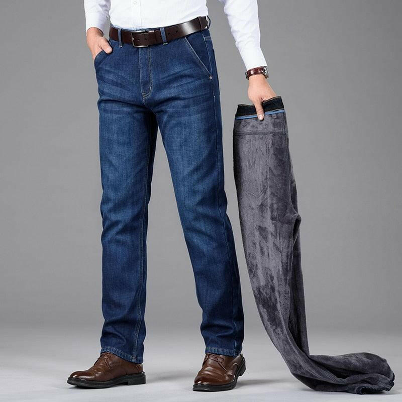 Men’s Stretch Denim Pants with Zipper Fly - The Nichole Collection