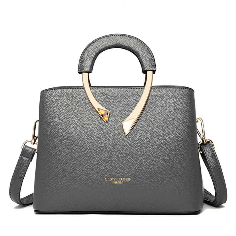 Michaela Handbag with Cell Phone Pocket and Versatile Slot Pocket Interior - The Nichole Collection