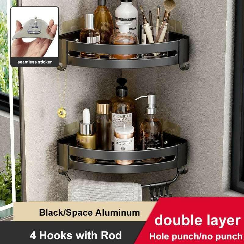 Rust-Proof Aluminum Shower Caddy - The Nichole Collection