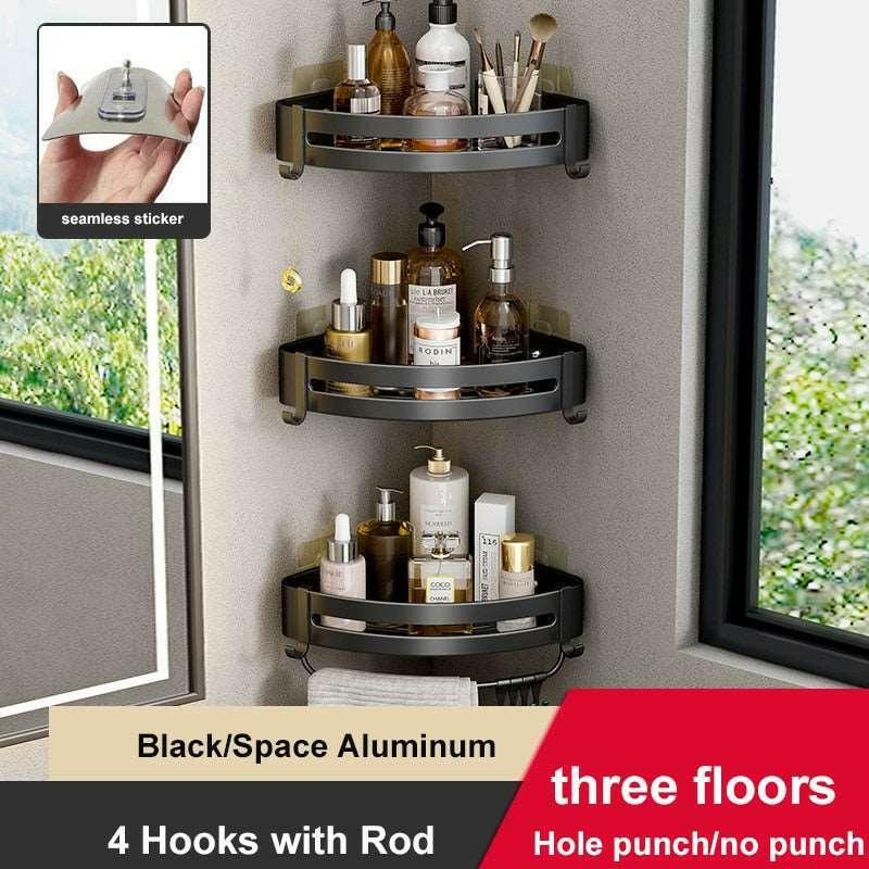 Rust-Proof Aluminum Shower Caddy - The Nichole Collection