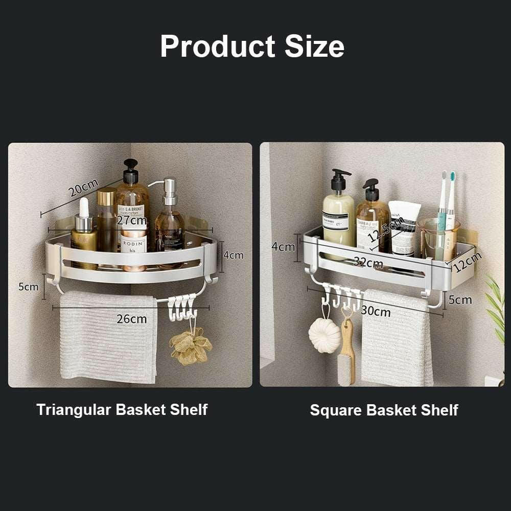 Rust-Proof Aluminum Shower Caddy - The Nichole Collection