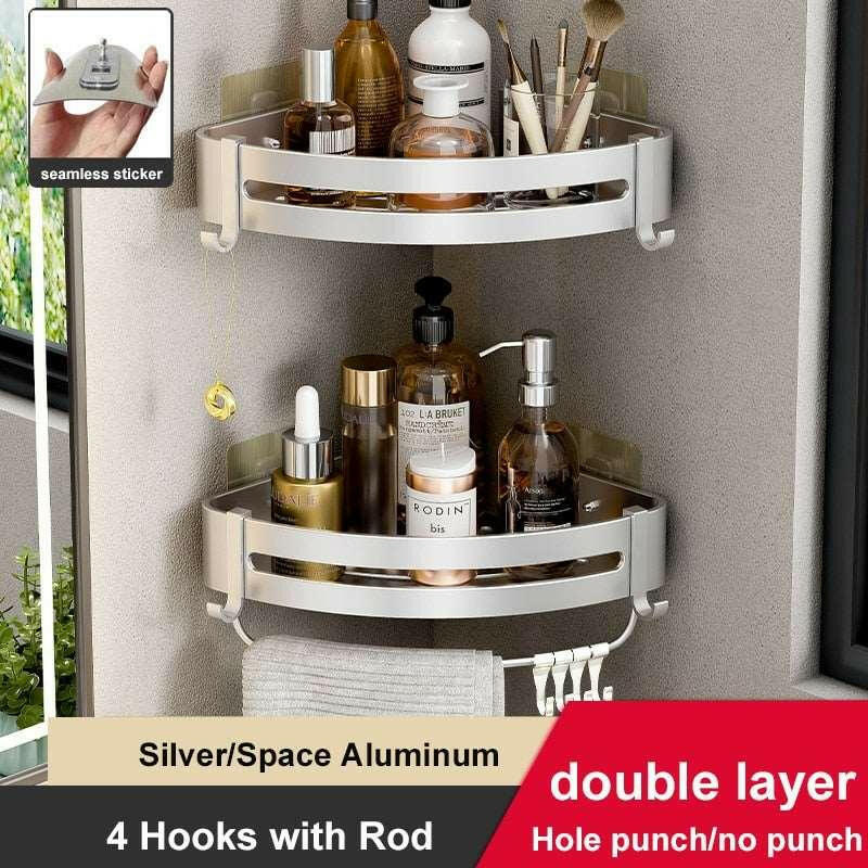 Rust-Proof Aluminum Shower Caddy - The Nichole Collection