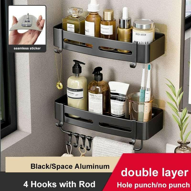 Rust-Proof Aluminum Shower Caddy - The Nichole Collection