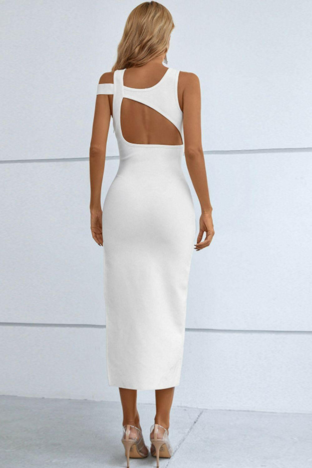 Sleeveless Round Neck Midi Dress - The Nichole Collection