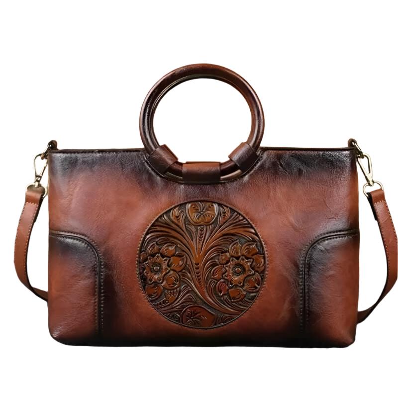 Stylish Hallmark Handmade Embossed Shoulder Bag - The Nichole Collection