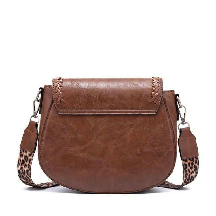 Stylish Vegan Leather Saddle Bag - The JOELLE by Nichole Collection - The Nichole Collection