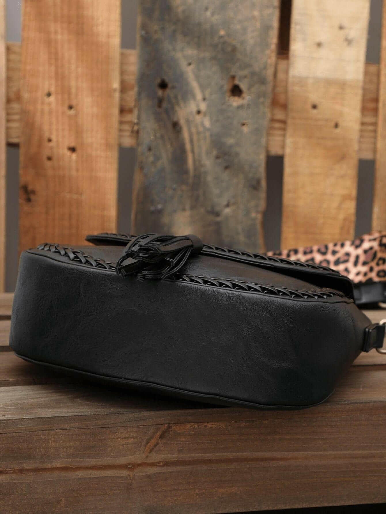 Stylish Vegan Leather Saddle Bag - The JOELLE by Nichole Collection - The Nichole Collection