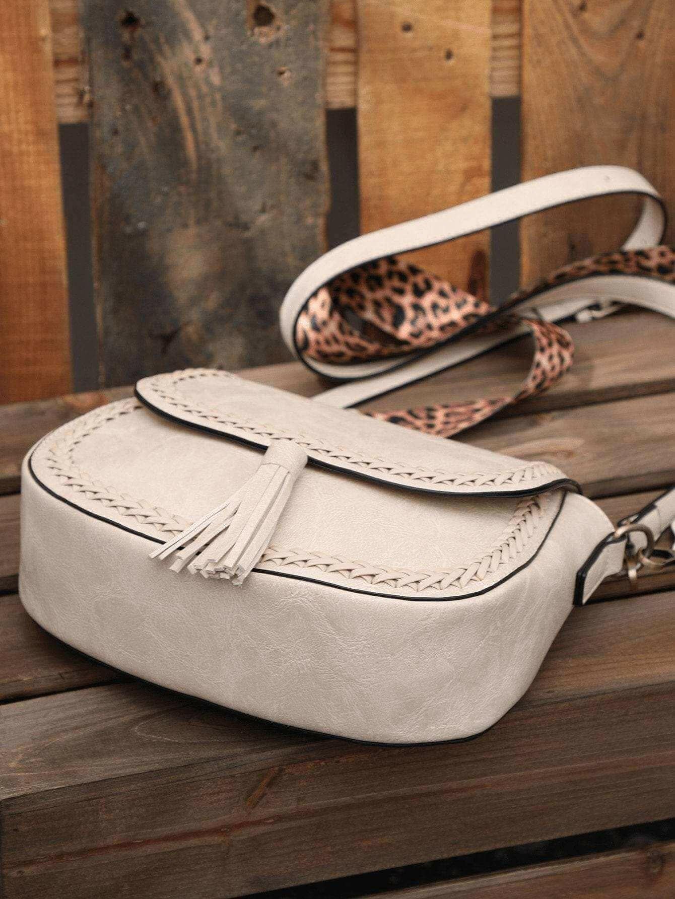 Stylish Vegan Leather Saddle Bag - The JOELLE by Nichole Collection - The Nichole Collection