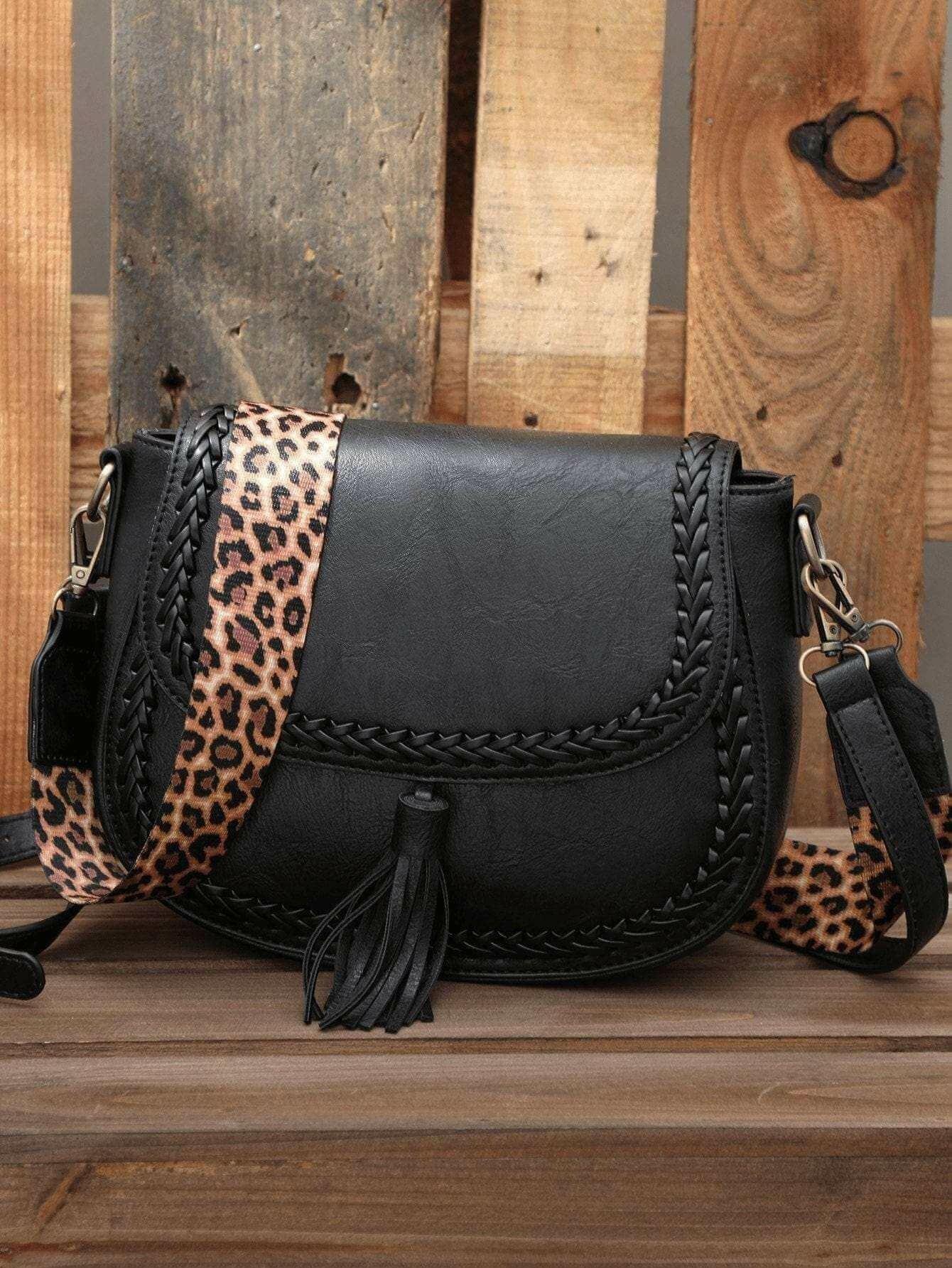 Stylish Vegan Leather Saddle Bag - The JOELLE by Nichole Collection - The Nichole Collection