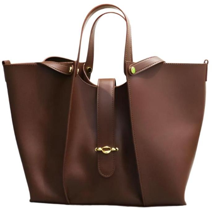 The ABAGALE Genuine Leather Tote Bag – Elegant & Functional Zipper Closure Handbag - The Nichole Collection