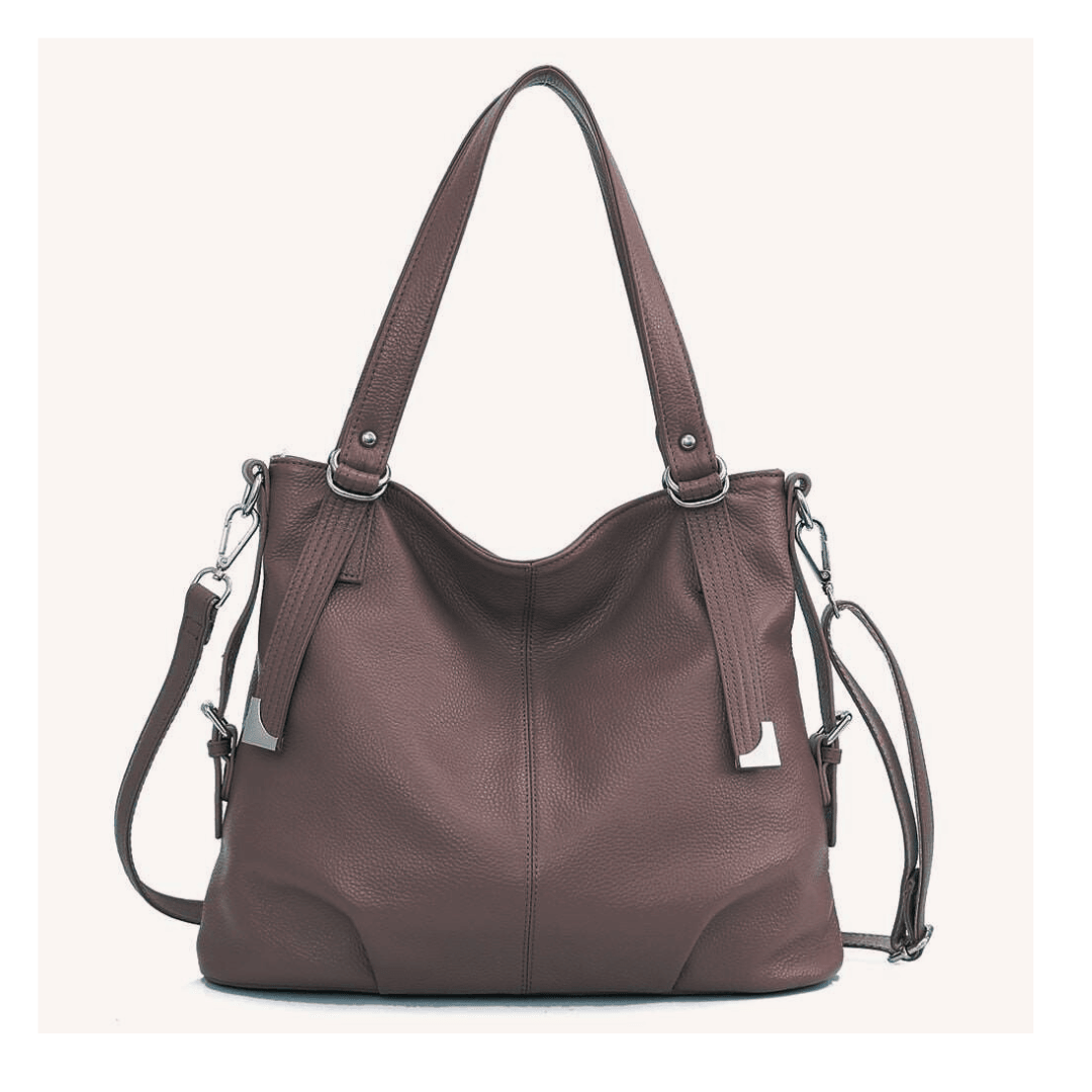 The Alisha - Stylish Leather Shoulder Bag with Multiple Pockets - The Nichole Collection