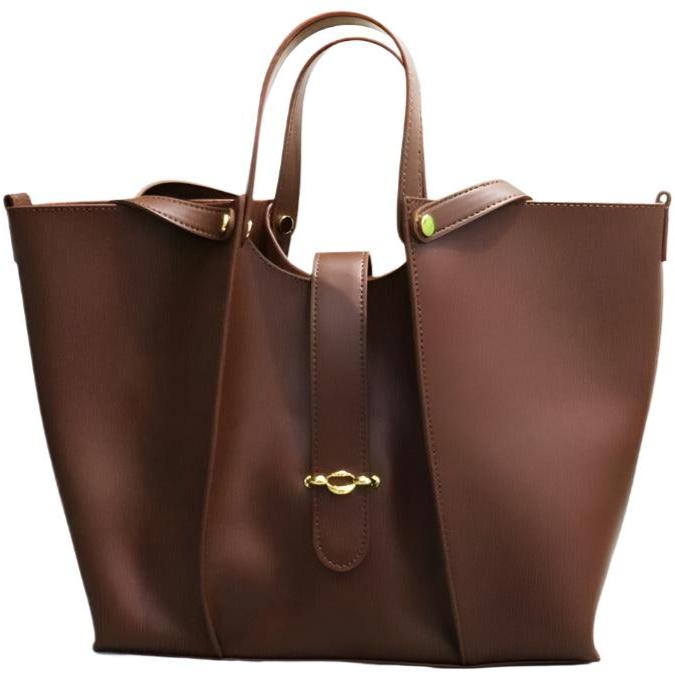 The ABAGALE Genuine Leather Tote Bag – Elegant & Functional Zipper Closure Handbag - The Nichole Collection