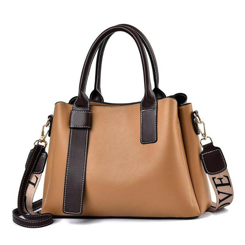 Vegan Leather Tote with Silt Pocket - The Nichole Collection