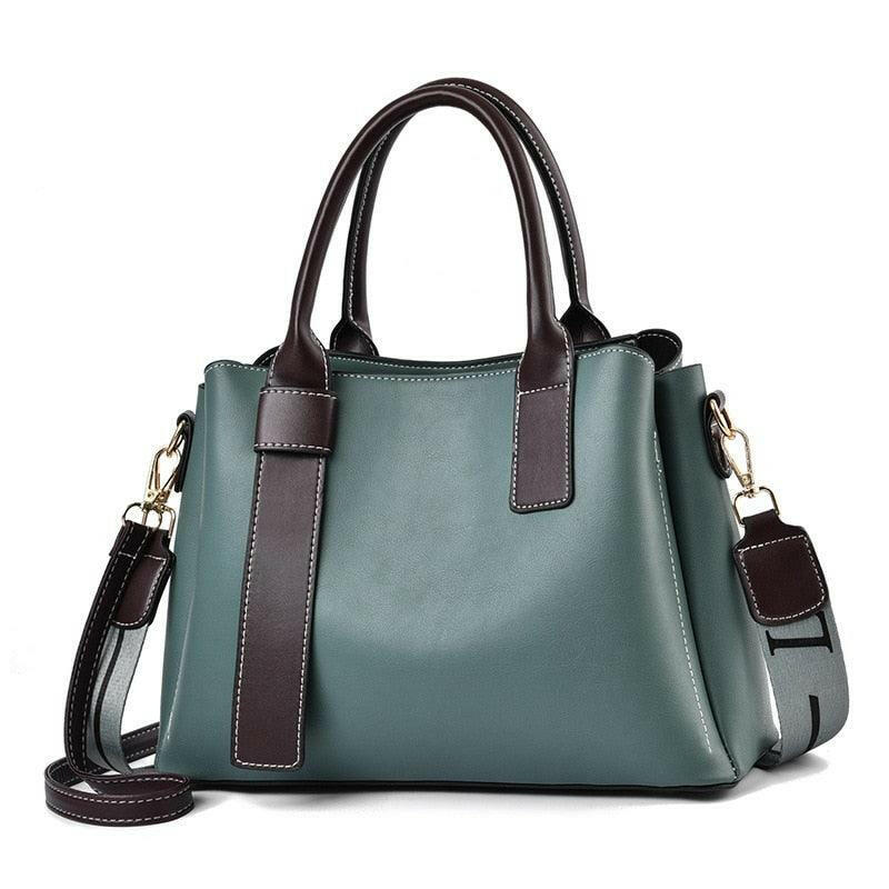 Vegan Leather Tote with Silt Pocket - The Nichole Collection