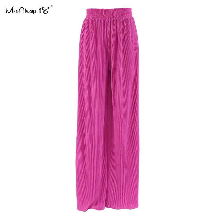 Wide Leg Pleated Pants - The Nichole Collection