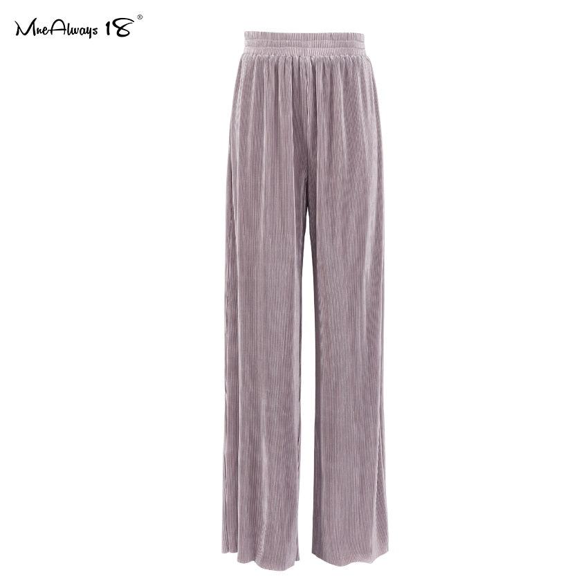 Wide Leg Pleated Pants - The Nichole Collection