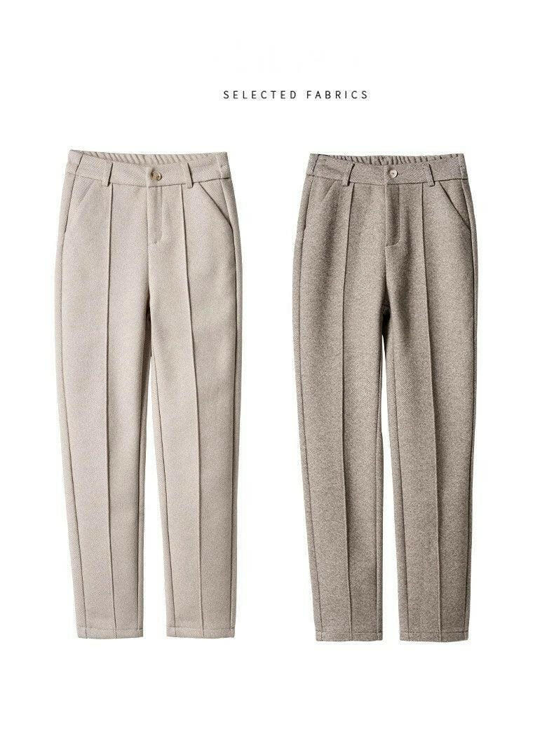 Women’s Wool Blend High Waist Business Casual Pants - The Nichole Collection