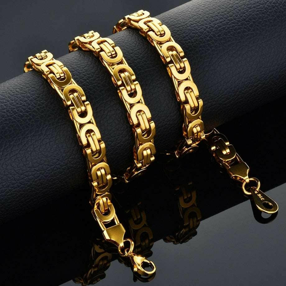 Byzantine Box Chain Jewelry Set - The Nichole Collection